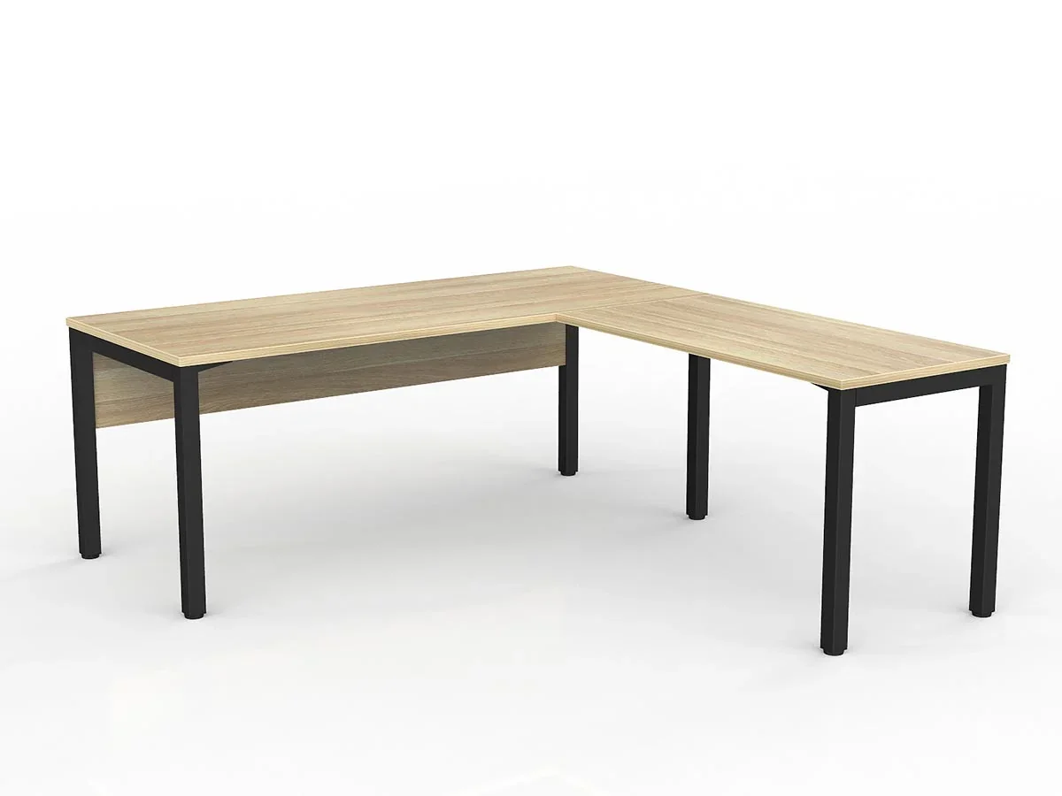 OL Axis Office Desk with Return and Modesty Panel
