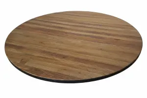 MF Mason Timber Top Metal Base Round Dining Table thumbnail 6