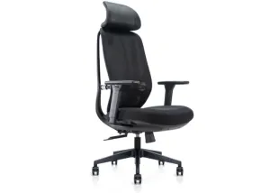 DD Nova Mesh Back Black Task Chair with Headrest thumbnail 1