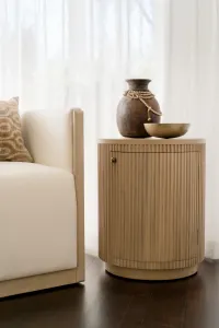 CR Kraton 1 Door Round Bedside Table thumbnail 4