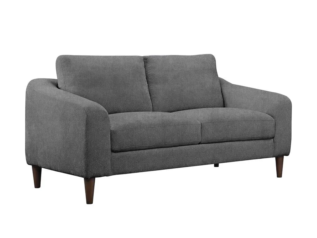 VI Lily Fabric Upholstered Timber Leg 2 Seater Sofa