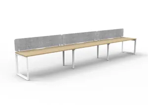 RL Infinity Loop Leg Single Sided Workstation with Grey Eco Panel Screen thumbnail 13