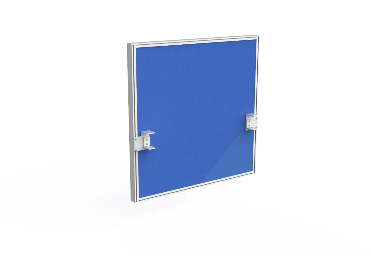 OL Studio50 Deskmount Screens Panel - Splice Fabric White Frame - 900mm Height
