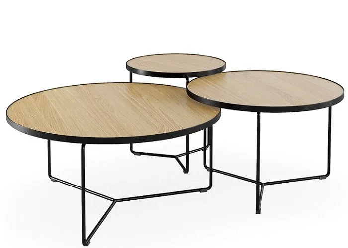 DD Eclipse Metal Legs Round Coffee Table