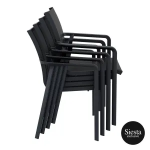 FL 5 Piece Outdoor Dining Setting with Vegas Extendable Table thumbnail 6