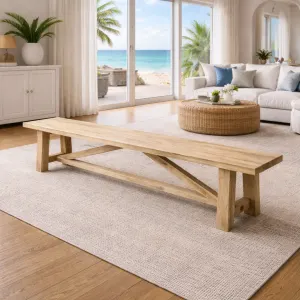 MF Leon Recycled Timber Dining Bench thumbnail 3