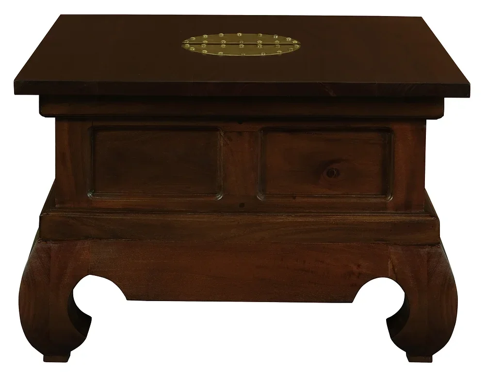 CT Dynasty Solid Mahogany Timber Square Side Table