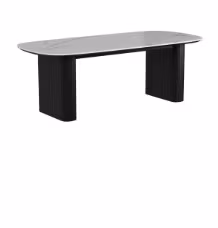 BT Melba 1.8m Dining Table Mablel Top - Natural or Black