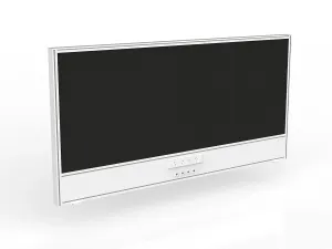 OL Studio Screen with Ducting for Agile Shared Desk – Splice Fabric with White Frame thumbnail 18