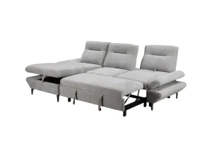 VI Capella 2 Seater Fabric Sofabed with Storage Chaise thumbnail 6