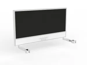 OL Studio Screen with Ducting for Agile Individual Desk – Splice Fabric with White Frame thumbnail 10