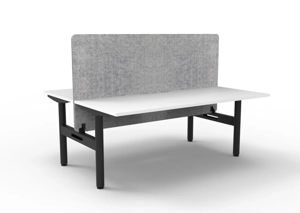 RL Halo Static Back to Back 2 User Workstation with Eco Panel Screen