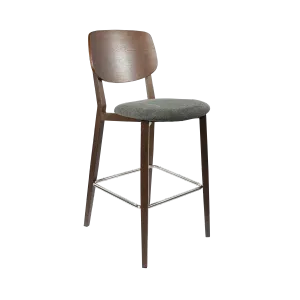 FL Atlanta Upholstered Seat Aluminium Frame Hospitality Barstool - Large thumbnail 12