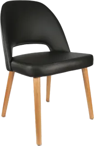 FL Semifreddo Vinyl Upholstered Timber Legs Hospitality Chair thumbnail 6