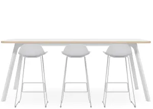 DD Toro White Base High Table thumbnail 2