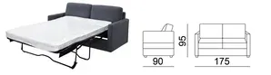 EL Parker Sofa Bed Variety Colours thumbnail 2