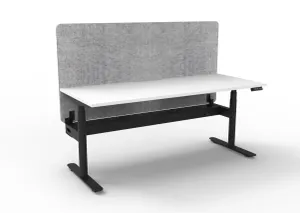 RL Halo Plus Motorized Height Adjustable Desk with Grey Eco Panel Screen thumbnail 5