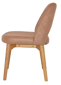 EZ Albury Solid Ash Timber Oak Leg Upholstered Hospitality Dining Chair thumbnail 8