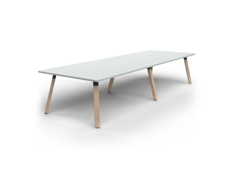 OL Plantation Boardroom Meeting Table with 6 Oak Timber Legs