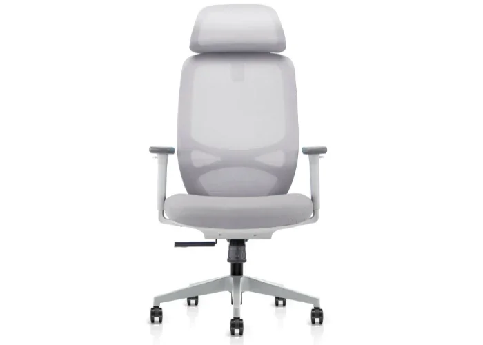 DD Nova Mesh Back Light Grey Task Chair with Headrest