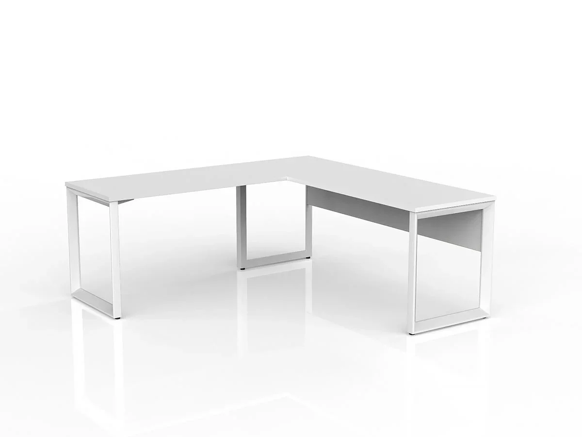 OL Anvil Desk with Return and Modesty Right Hand Configuration