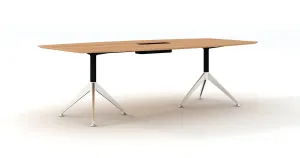 GP Potenza 2 Legs Boardroom Table with Cable Tray thumbnail 1