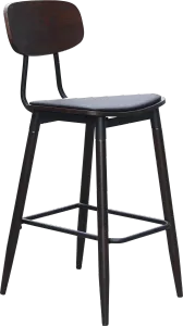 FL Austin Vinyl Seat Steel Legs Hospitality Barstool thumbnail 2