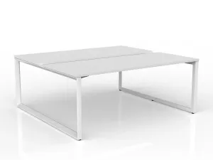 OL Anvil 2-User Double Sided Workspace – White Top with White Frame thumbnail 11
