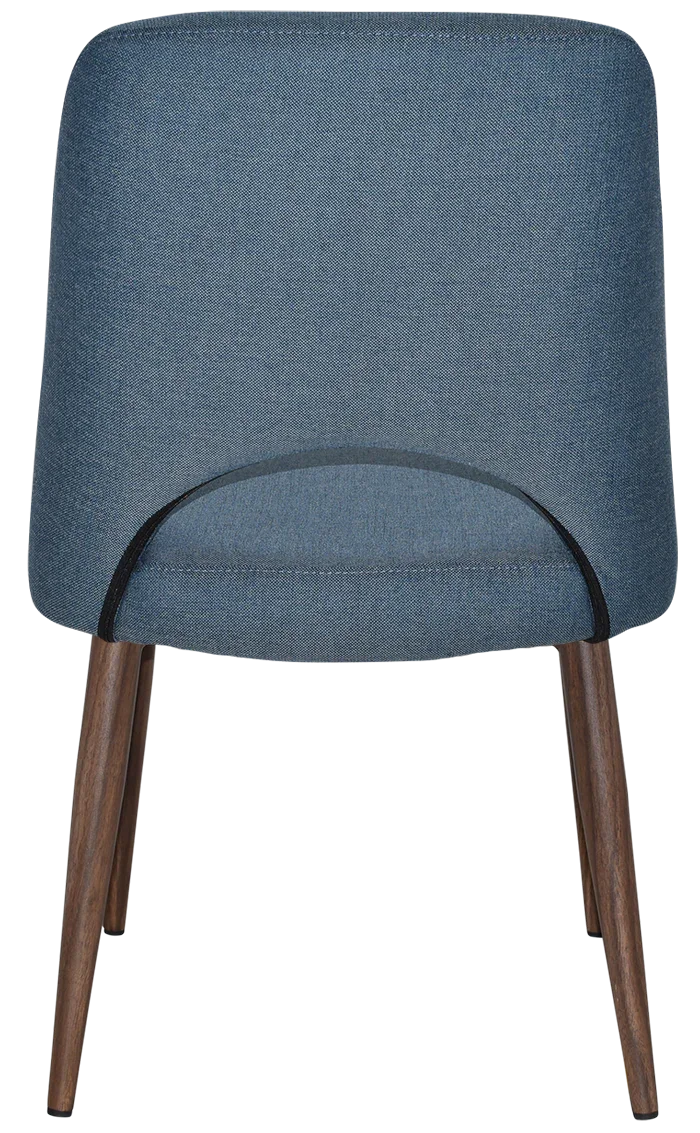 EZ Albury Walnut Colour Metal Leg Upholstered Hospitality Dining Chair