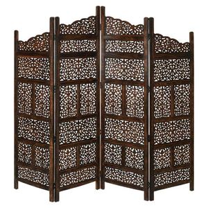 VI Vasco Solid Timber 4 Panel Space Dividing Screen thumbnail 1
