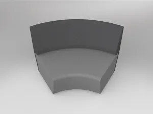 OL Motion Loop Curved 60° Reception Area Seating Outer Backrest thumbnail 2