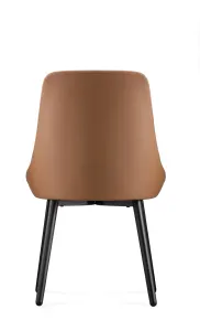 RL Eros PU Leather Upholstered Black Metal Base Breakout Chair thumbnail 5