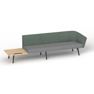 OL Willow Fabric Upholstered Reception Area Sofa with Side Table thumbnail 15