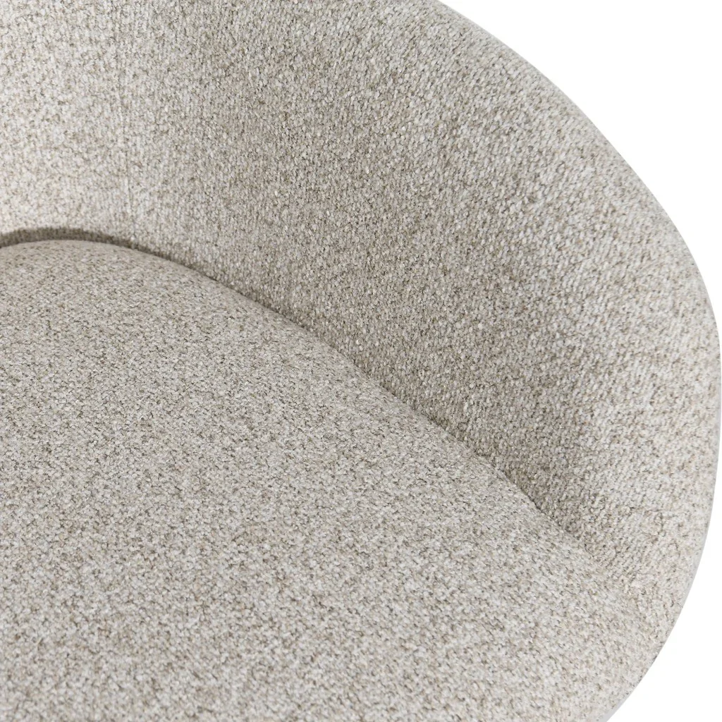 VI Adsila Carter Fabric Upholstered Swivel Dining Chair