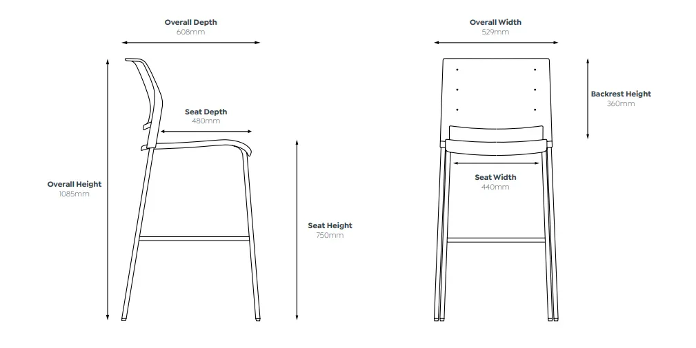 OL Game Fabric Upholstered Chrome Leg Barstool
