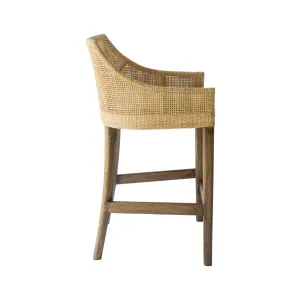 CR Tennessee Timber Frame Rattan Counter Stool thumbnail 11