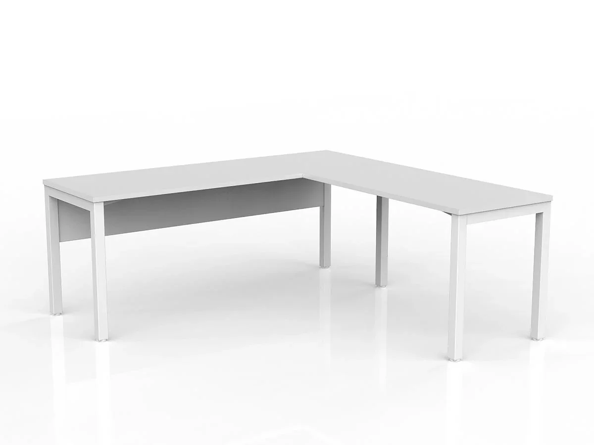 OL Axis Office Desk with Return and Modesty Panel