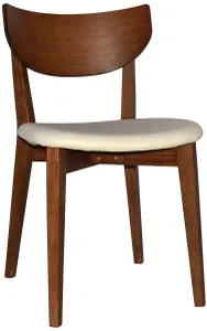 EZ Rialto Light Walnut Stained Solid Timber Framed Hospitality Dining Chair thumbnail 2