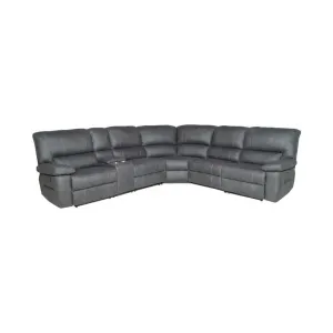VI Jersey Fabric Upholstered 5 Seater Corner Modular Recliner Lounge thumbnail 2
