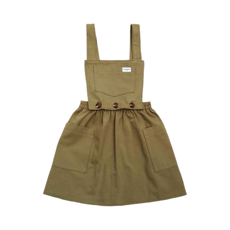Miramara Designs - Bella girls pinafore seaweed