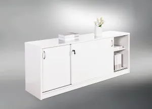 GP Credenza Buffet in Glossy White 1800mm Width thumbnail 2