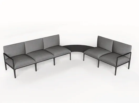 DD Kinetic Floating Curved Coffee Table for Kinetic Breakout Seating