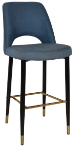 EZ STOOL ALBURY SIDE 750 METAL BLACK BRASS thumbnail 1