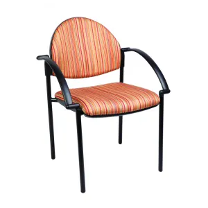 MA Dino 50 Fabric Upholstered 4 Leg Visitor Arm Chair thumbnail 2