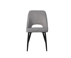 BT Zara Fabric Upholstered Metal Leg Dining Chair thumbnail 9