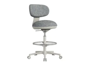 DD Bubble Fabric Upholstered Drafting Chair thumbnail 1