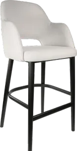 FL Sorbet Fabric Upholstered Timber Legs Hospitality Barstool thumbnail 4