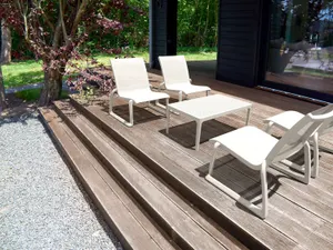 FL Pacific Hospitality Outdoor Stackable Lounge Chair thumbnail 11