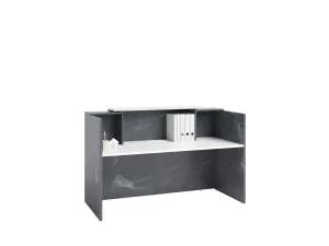 GP Sorrento Marble Charcoal Melamine Reception Counter thumbnail 6