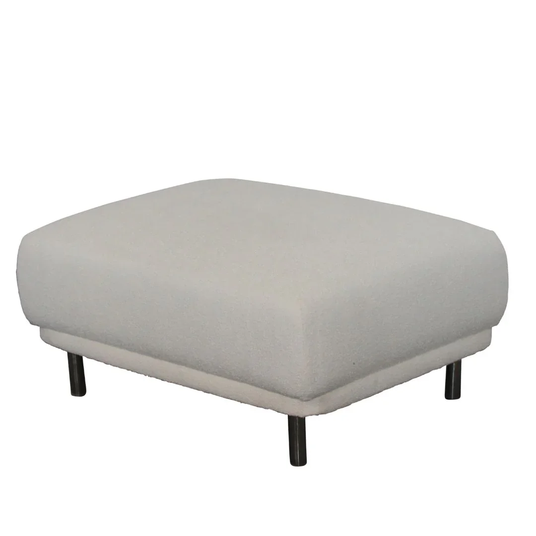 BT Argyle Ottoman Upholstered in Boucle Fabric